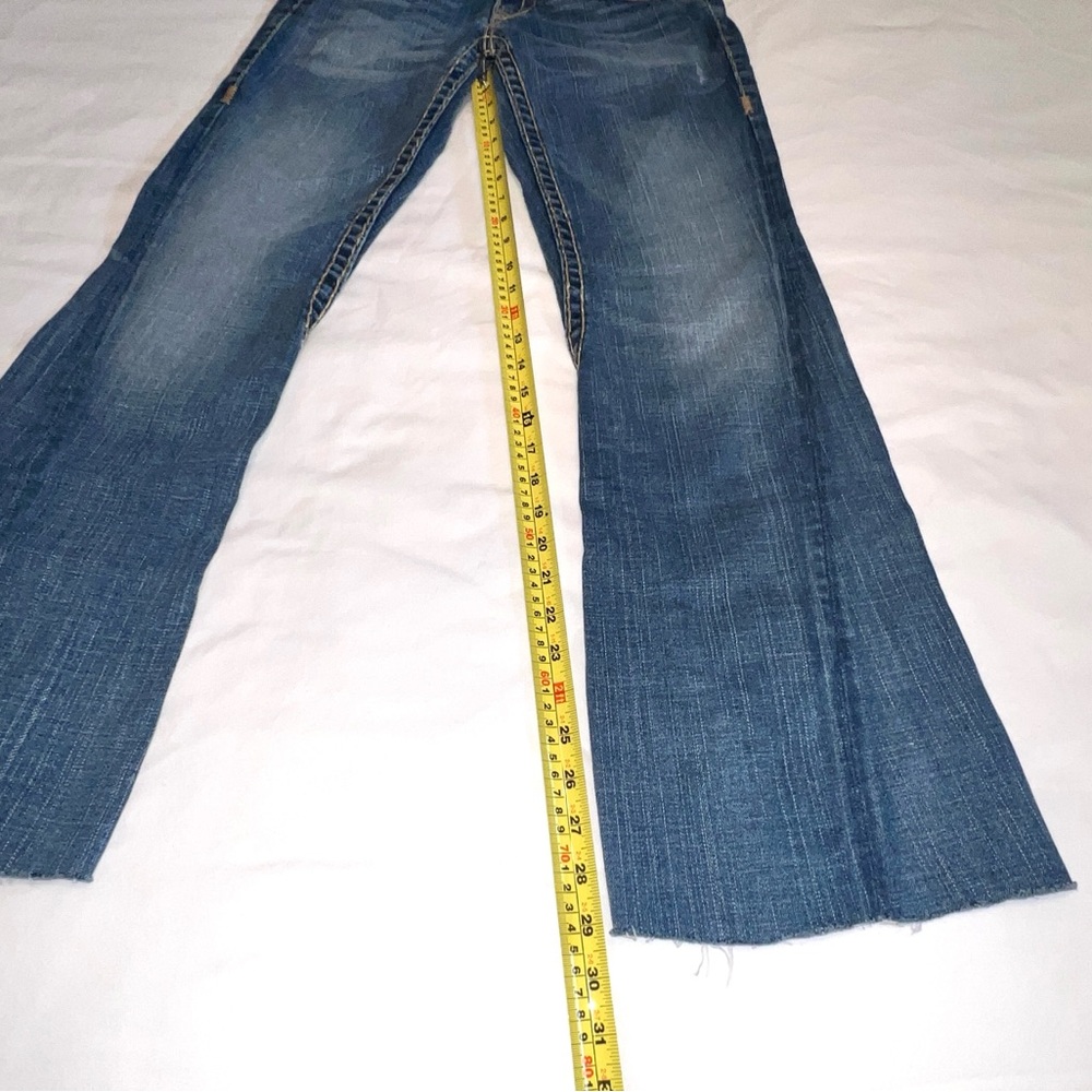 Vintage Y2K True Religion Joey Super T Low Rise Flare Women’s Jeans Size 27 - Picture 12 of 14
